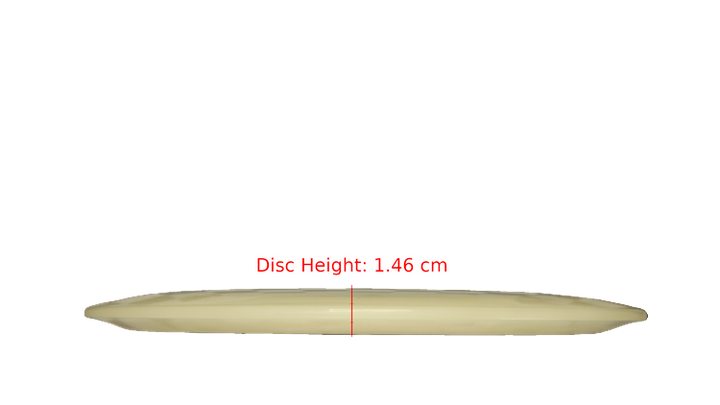 Pie Pan Discs BYOP 2025 Cherry Glow Grunt (retooled) Fairway Driver Profile View