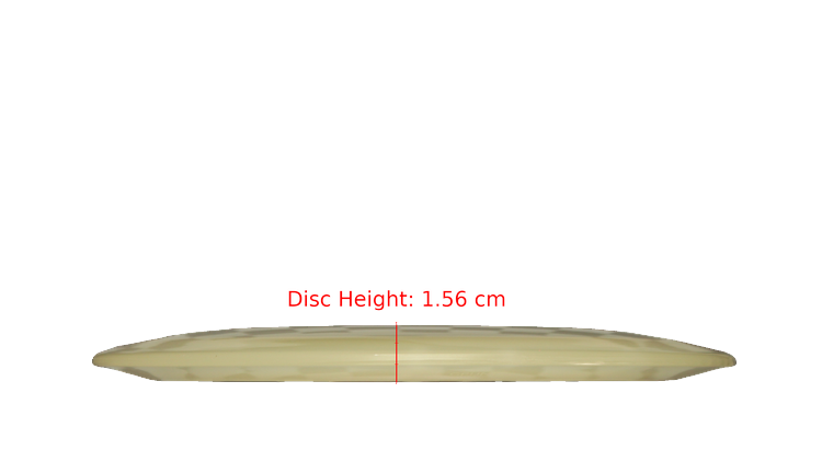 Pie Pan Discs BYOP 2025 Cherry Glow Grunt (retooled) Fairway Driver Profile View
