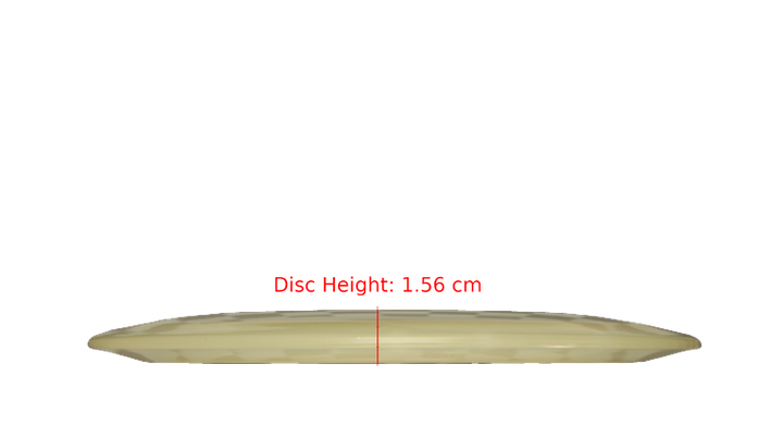 Pie Pan Discs BYOP 2025 Cherry Glow Grunt (retooled) Fairway Driver Profile View