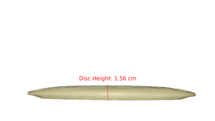 Pie Pan Discs BYOP 2025 Cherry Glow Grunt (retooled) Fairway Driver Profile View