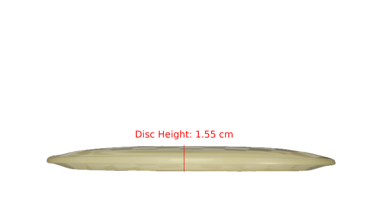 Pie Pan Discs BYOP 2025 Cherry Glow Grunt (retooled) Fairway Driver Profile View