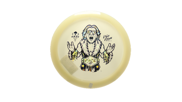 Pie Pan Discs BYOP 2025 Cherry Glow Grunt (retooled) Fairway Driver Front View