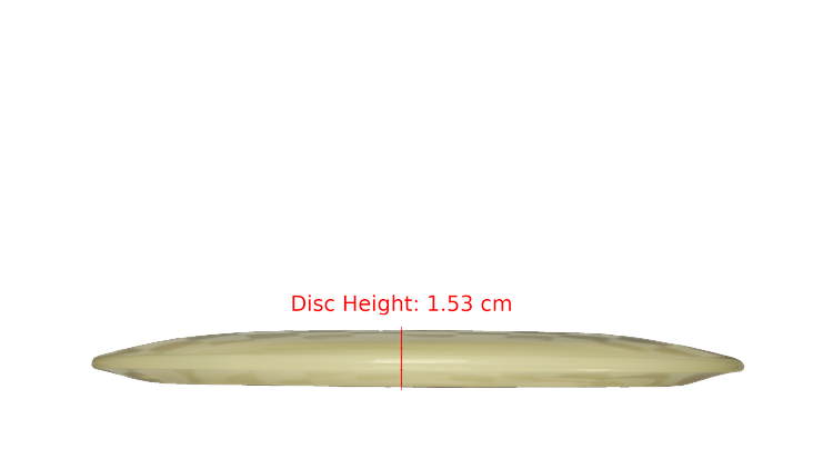 Pie Pan Discs BYOP 2025 Cherry Glow Grunt (retooled) Fairway Driver Profile View