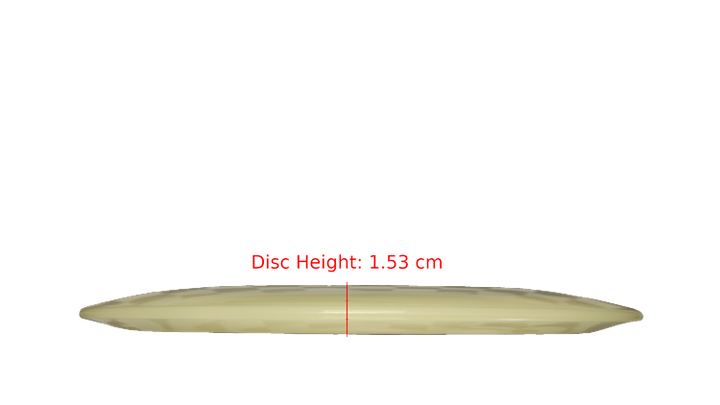 Pie Pan Discs BYOP 2025 Cherry Glow Grunt (retooled) Fairway Driver Profile View