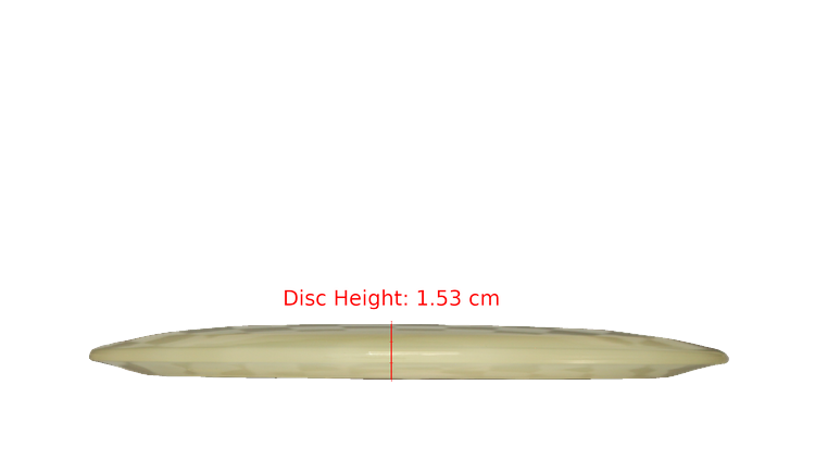 Pie Pan Discs BYOP 2025 Cherry Glow Grunt (retooled) Fairway Driver Profile View