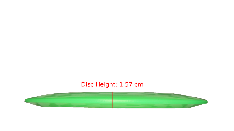 Pie Pan Discs BYOP 2025 Cherry Grunt (retooled) Fairway Driver Profile View