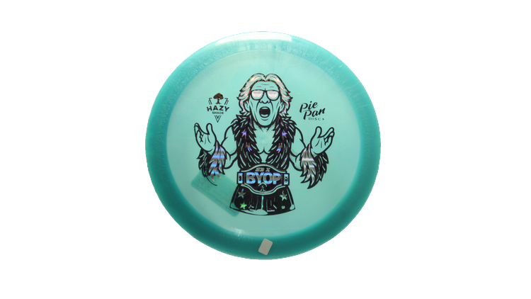 Pie Pan Discs BYOP 2025 Cherry Grunt (retooled) Fairway Driver Front View