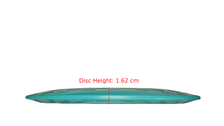 Pie Pan Discs BYOP 2025 Cherry Grunt (retooled) Fairway Driver Profile View
