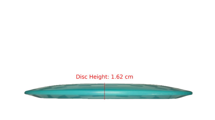 Pie Pan Discs BYOP 2025 Cherry Grunt (retooled) Fairway Driver Profile View