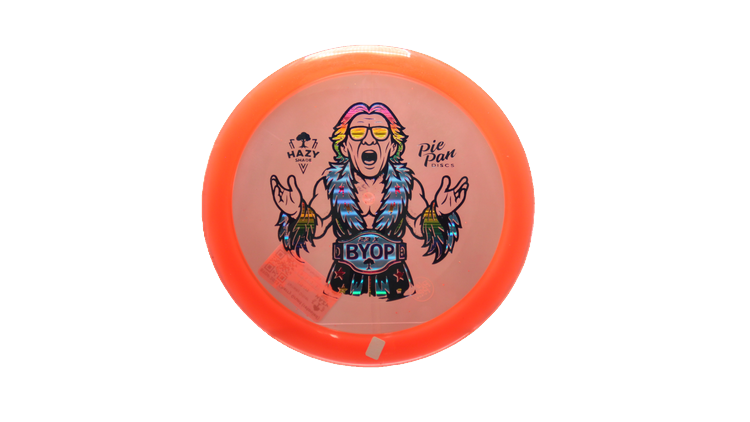 Pie Pan Discs BYOP 2025 Cherry Grunt (retooled) Fairway Driver Front View