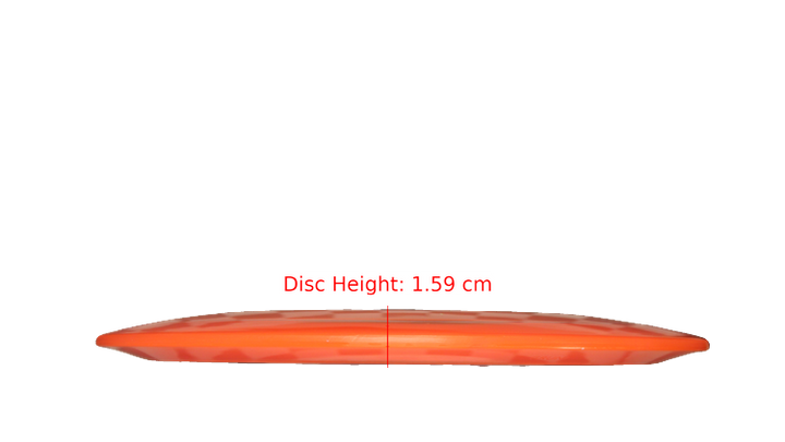 Pie Pan Discs BYOP 2025 Cherry Grunt (retooled) Fairway Driver Profile View