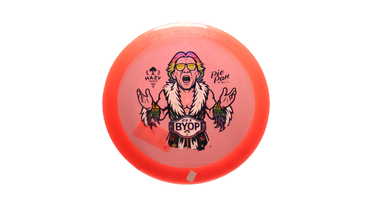 Pie Pan Discs BYOP 2025 Cherry Grunt (retooled) Fairway Driver Front View