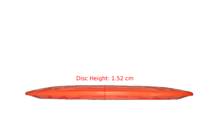 Pie Pan Discs BYOP 2025 Cherry Grunt (retooled) Fairway Driver Profile View