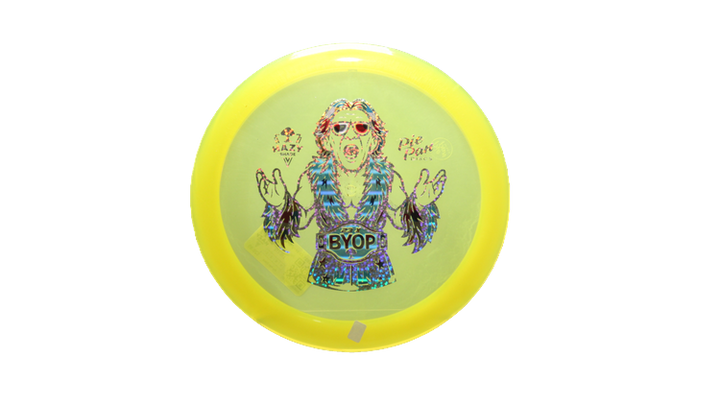 Pie Pan Discs BYOP 2025 Cherry Grunt (retooled) Fairway Driver Front View