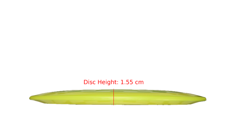 Pie Pan Discs BYOP 2025 Cherry Grunt (retooled) Fairway Driver Profile View