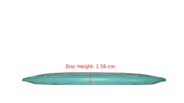 Pie Pan Discs BYOP 2025 Cherry Grunt (retooled) Fairway Driver Profile View