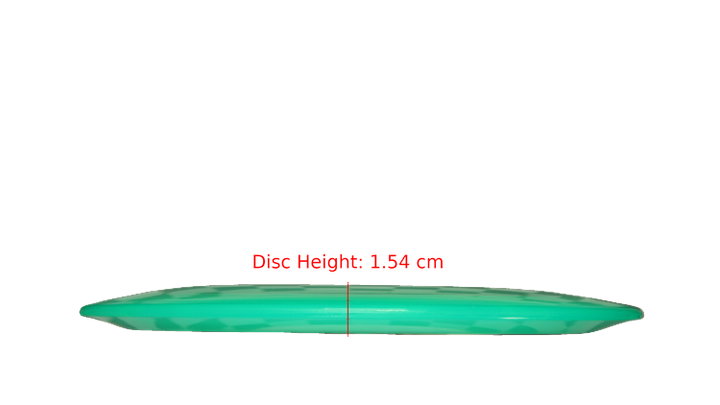Pie Pan Discs BYOP 2025 Cherry Grunt (retooled) Fairway Driver Profile View