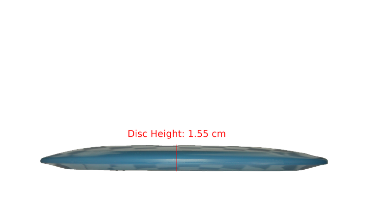 Pie Pan Discs BYOP 2025 Cherry Grunt (retooled) Fairway Driver Profile View