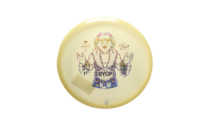 Pie Pan Discs BYOP 2025 Cherry Glow Bagger Putter Front View