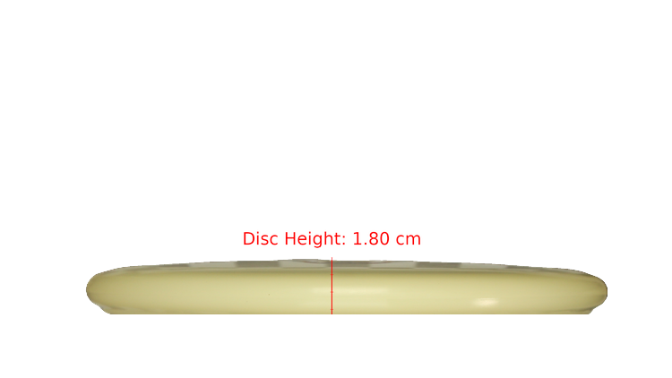 Pie Pan Discs BYOP 2025 Cherry Glow Bagger Putter Profile View