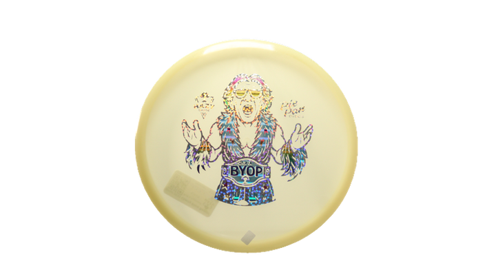 Pie Pan Discs BYOP 2025 Cherry Glow Bagger Putter Front View