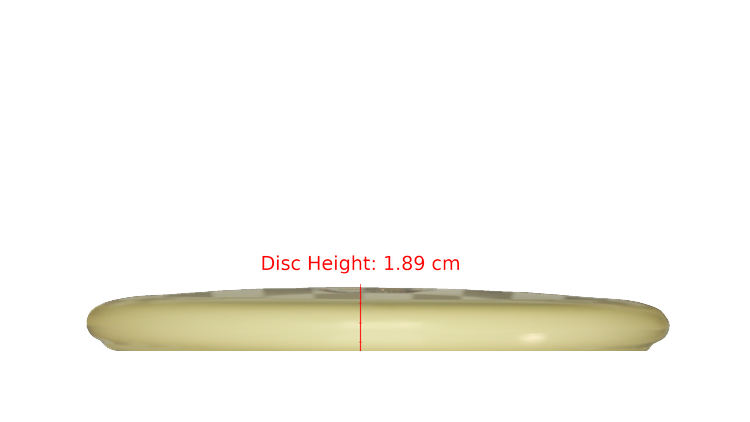 Pie Pan Discs BYOP 2025 Cherry Glow Bagger Putter Profile View