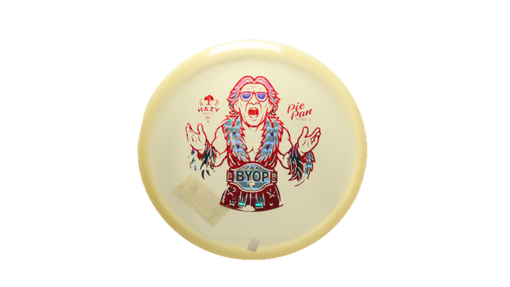 Pie Pan Discs BYOP 2025 Cherry Glow Bagger Putter Front View