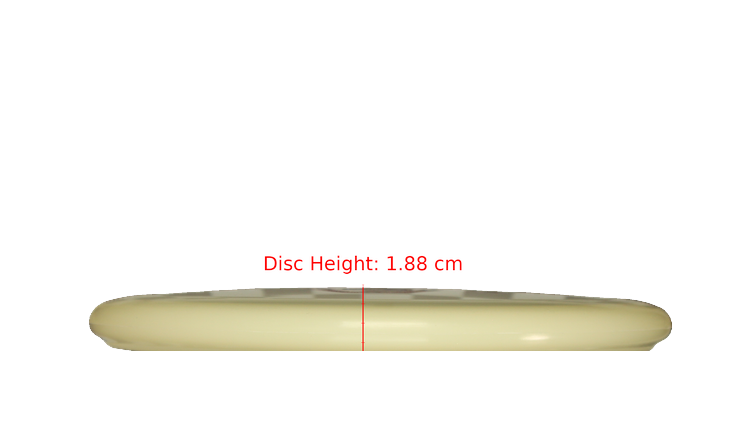 Pie Pan Discs BYOP 2025 Cherry Glow Bagger Putter Profile View