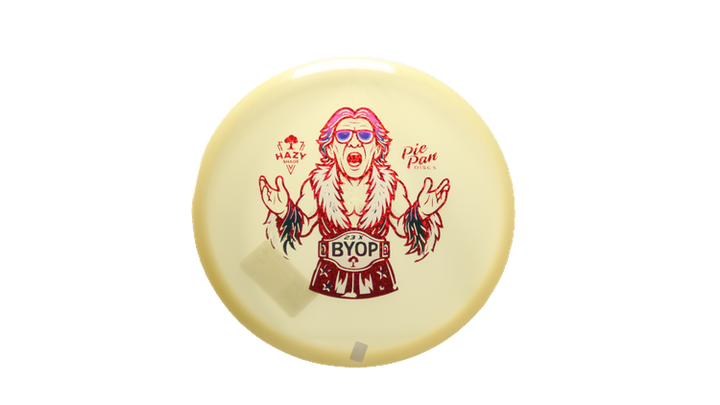 Pie Pan Discs BYOP 2025 Cherry Glow Bagger Putter Front View