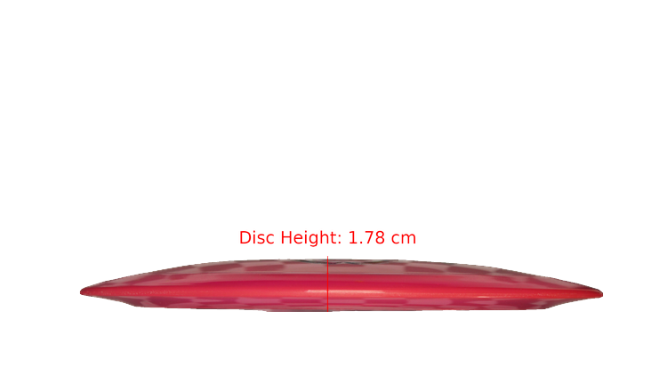Pie Pan Discs BYOP 2025 Cherry Spire Distance Driver Profile View