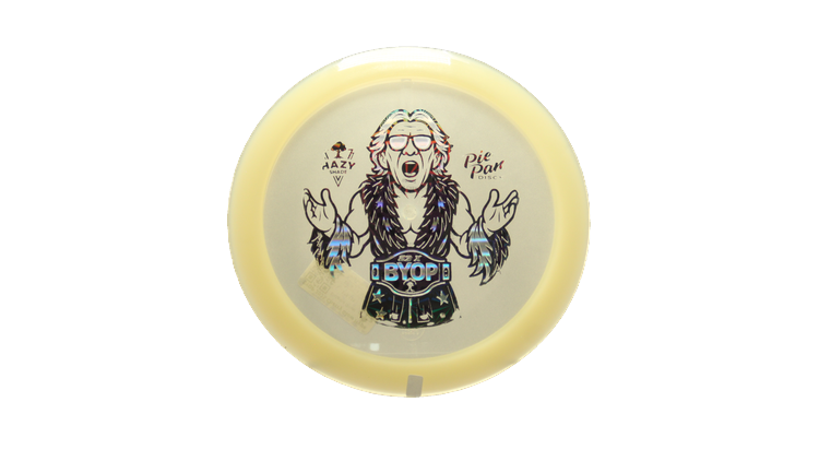 Pie Pan Discs BYOP 2025 Cherry Glow Hype Distance Driver Front View