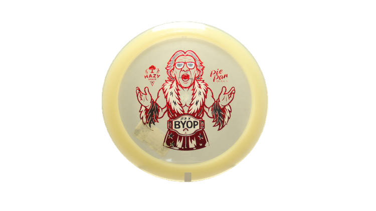 Pie Pan Discs BYOP 2025 Cherry Glow Hype Distance Driver Front View