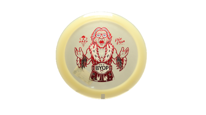 Pie Pan Discs BYOP 2025 Cherry Glow Hype Distance Driver Front View