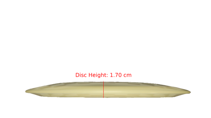 Pie Pan Discs BYOP 2025 Cherry Glow Hype Distance Driver Profile View