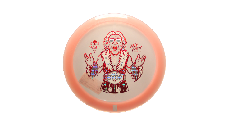 Pie Pan Discs BYOP 2025 Cherry Glow Hype Distance Driver Front View