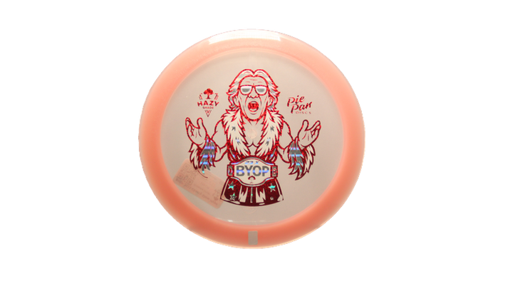 Pie Pan Discs BYOP 2025 Cherry Glow Hype Distance Driver Front View