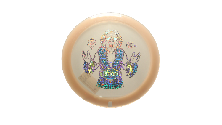 Pie Pan Discs BYOP 2025 Cherry Glow Hype Distance Driver Front View