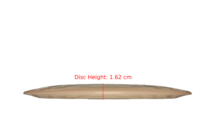 Pie Pan Discs BYOP 2025 Cherry Glow Hype Distance Driver Profile View