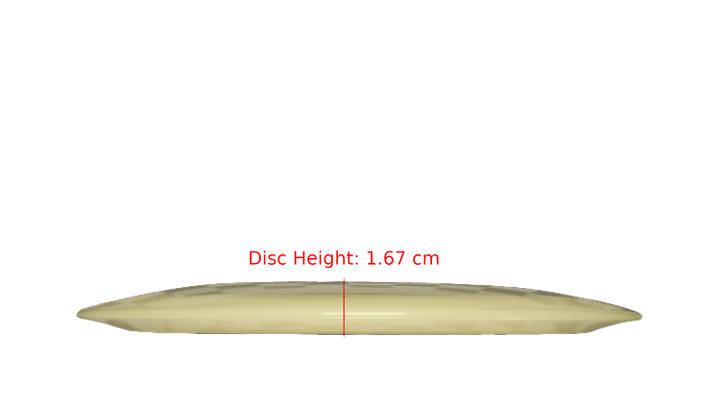 Pie Pan Discs BYOP 2025 Cherry Glow Hype Distance Driver Profile View