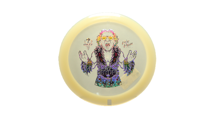 Pie Pan Discs BYOP 2025 Cherry Glow Hype Distance Driver Front View