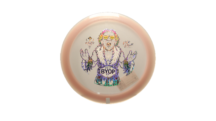 Pie Pan Discs BYOP 2025 Cherry Glow Hype Distance Driver Front View