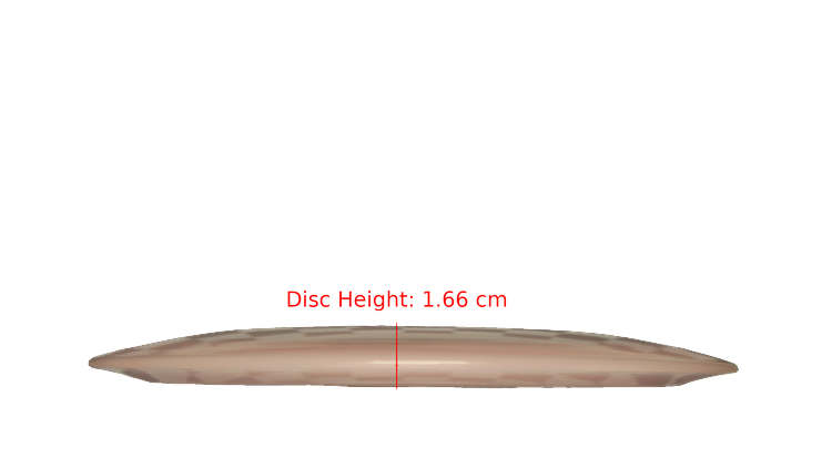 Pie Pan Discs BYOP 2025 Cherry Glow Hype Distance Driver Profile View