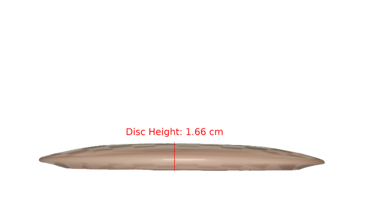 Pie Pan Discs BYOP 2025 Cherry Glow Hype Distance Driver Profile View