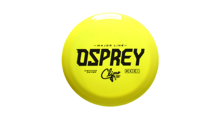 Climo Disc Golf First Run Major Line Osprey Distance Driver Front View