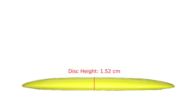 Climo Disc Golf First Run Major Line Osprey Distance Driver Profile View