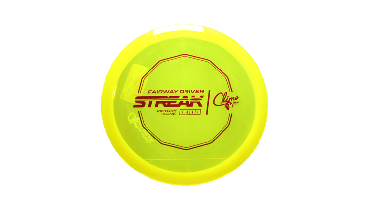 Climo Disc Golf First Run Victory Line Streak Fairway Driver Front View