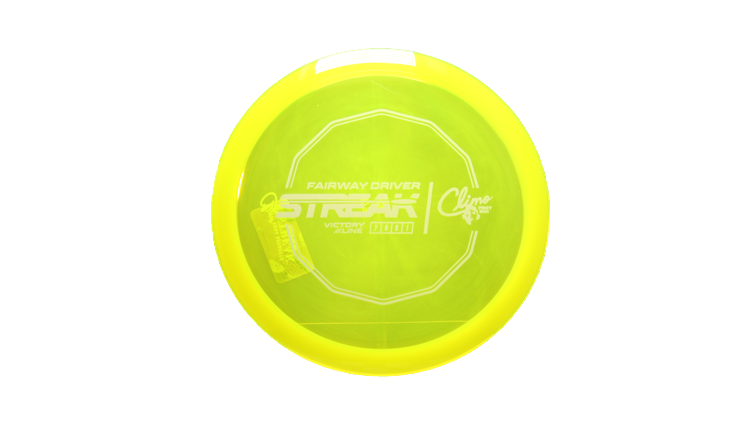 Climo Disc Golf First Run Victory Line Streak Fairway Driver Front View