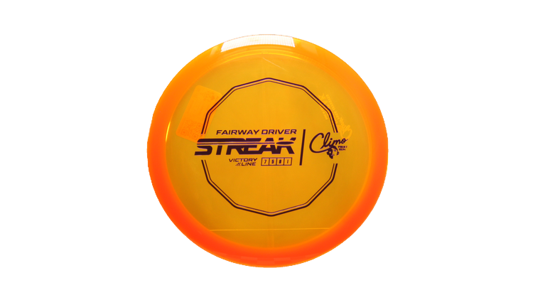 Climo Disc Golf First Run Victory Line Streak Fairway Driver Front View
