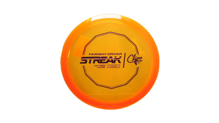 Climo Disc Golf First Run Victory Line Streak Fairway Driver Front View