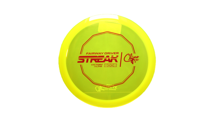 Climo Disc Golf First Run Victory Line Streak Fairway Driver Front View